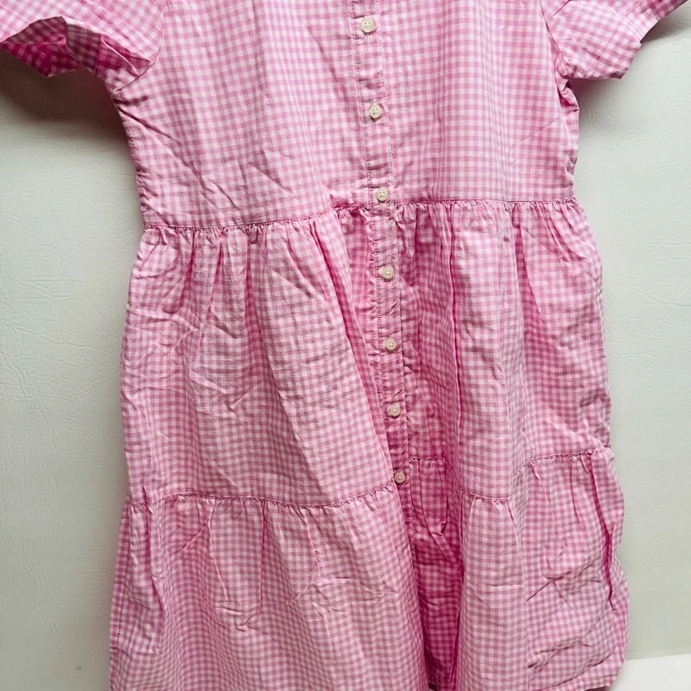Gap Kids girls plaid shirt dress size XXL NWOT button down